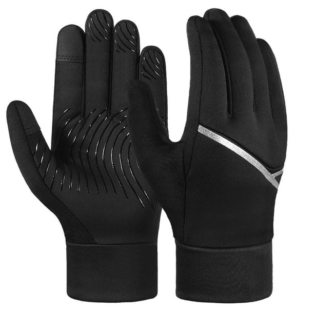 Kids Winter Gloves Touch Screen Youth Boys Girls Warm Riding Glove Black Color 